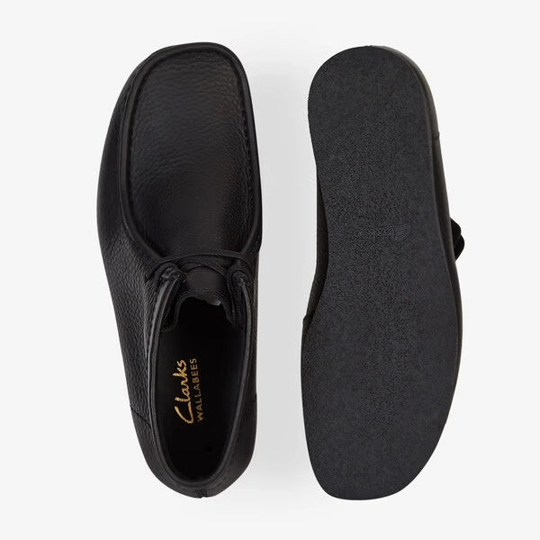 Botas De La Marca Clarks Para Hombre Modelo Wallabee Evo Boot Black Leather En Color Negro