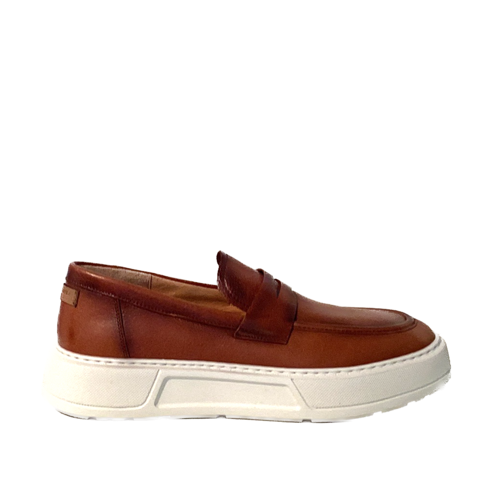 LUIS GONZALO 1966 | MOCASSINS HOMME | MOCASSINS CASQUE EN CUIR HOMME | MARRON MD 8088H