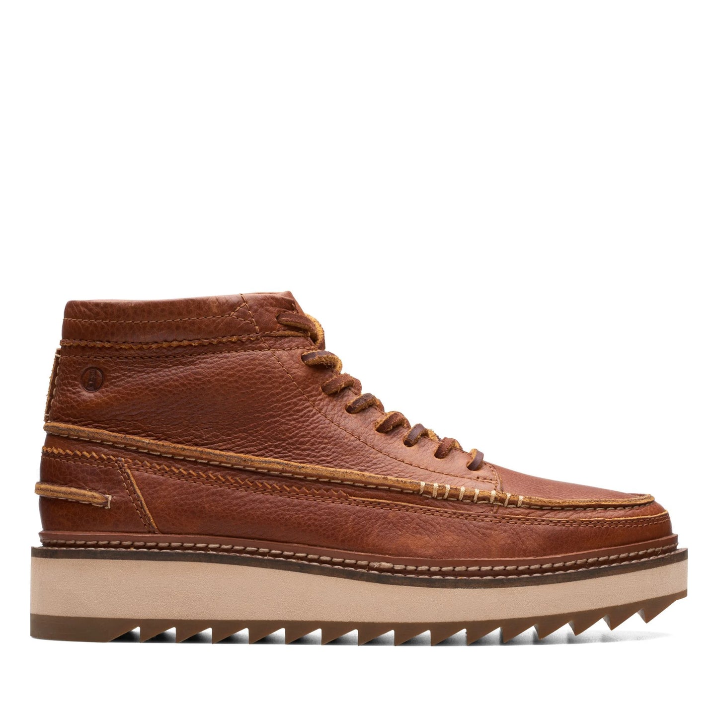 Botines De La Marca Clarks Para Hombre Modelo Clarkhill Mid Dark Tan Leather En Color Marrón