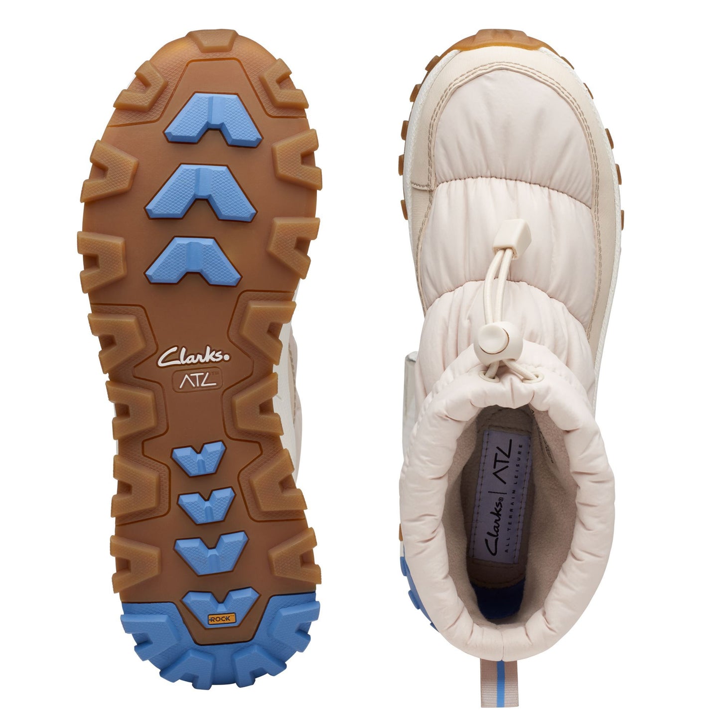 Botines De La Marca Clarks Para Mujer Modelo Atlt Rek Ice Wp Ivory Combination Ivory Combination En Color Blanco
