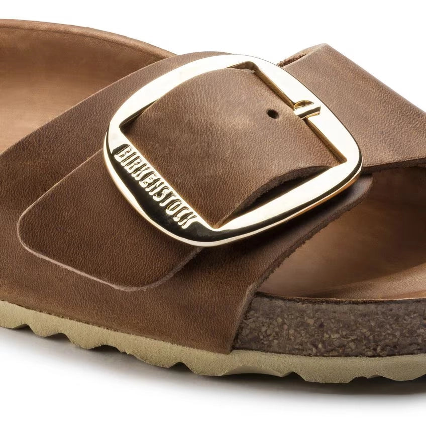 BIRKENSTOCK | SANDALEN | FRAU | MADRID BIG BUCKLE LEOI COGNAC HEX