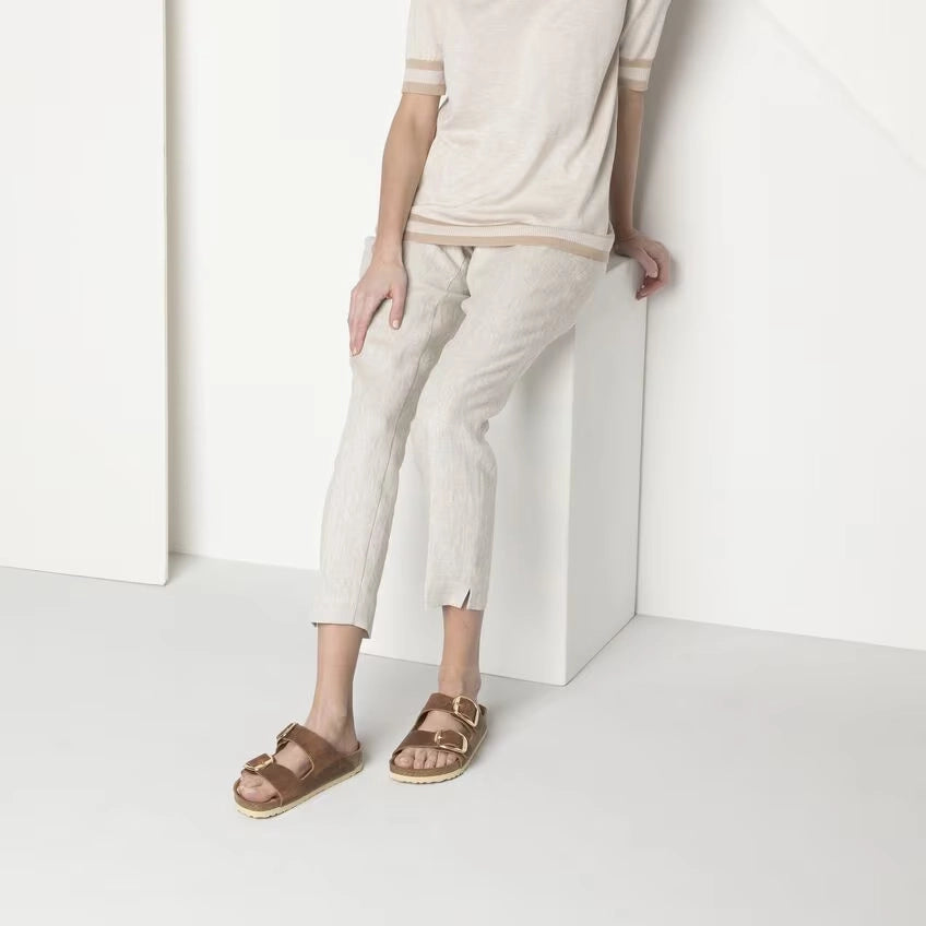 BIRKENSTOCK | SANDALEN | FRAU | ARIZONA BIG BUCKLE LEOI COGNAC HEX