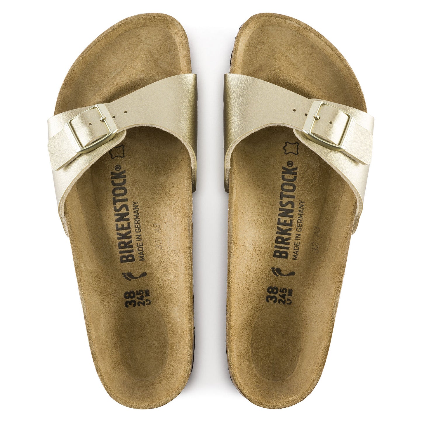 BIRKENSTOCK | SANDALES FEMME | MADRID BF GOLD | DORÉ | ÉTROITES