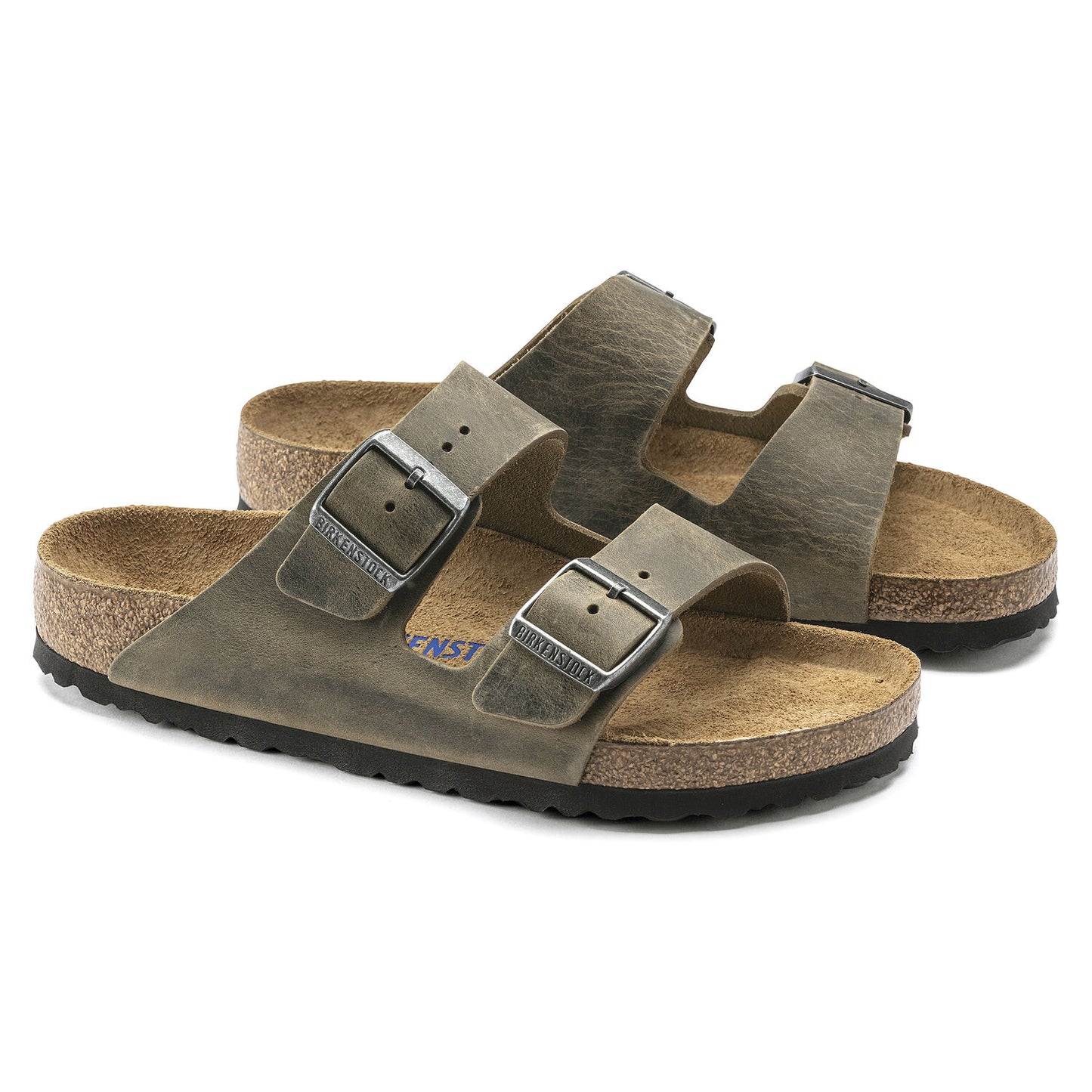 BIRKENSTOCK | SANDALIAS UNISEX | ARIZONA SOFT FOOTBED OILED LEATHER FADED KHAKI | CAQUI
