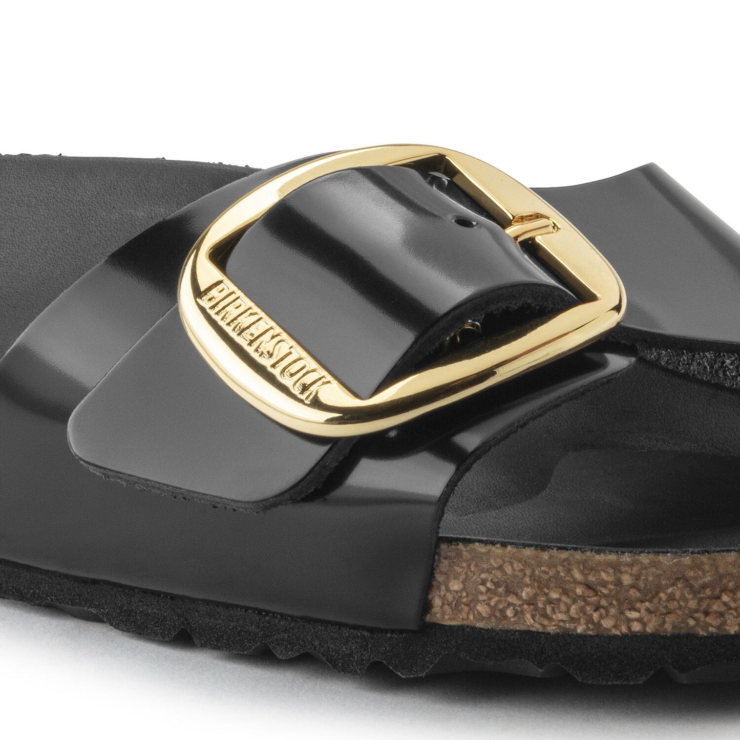 BIRKENSTOCK | SANDALES FEMME | MADRID BB LENA HIGH SHINE BLACK HEX | NOIR | S ÉTROIT