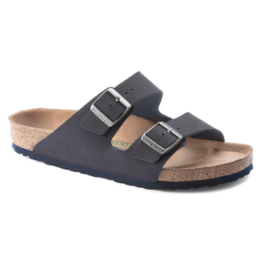 Sandalias De La Marca Birkenstock Para Hombre Modelo Arizona Versión Vegana Microfibra Desert Dust Indigo Blue En Color Azul