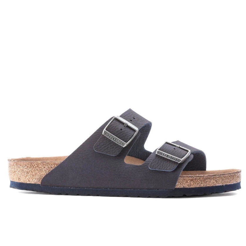 Sandalias De La Marca Birkenstock Para Hombre Modelo Arizona Versión Vegana Microfibra Desert Dust Indigo Blue En Color Azul