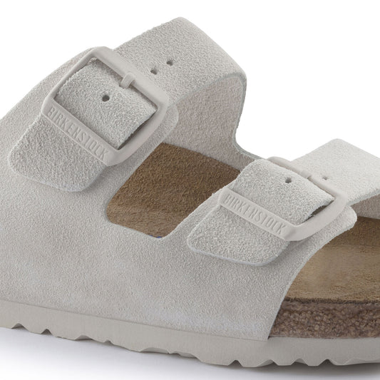BIRKENSTOCK | DAMES SANDALEN | ARIZONA SUEDE LEER ANTIEK WIT | GRIJS
