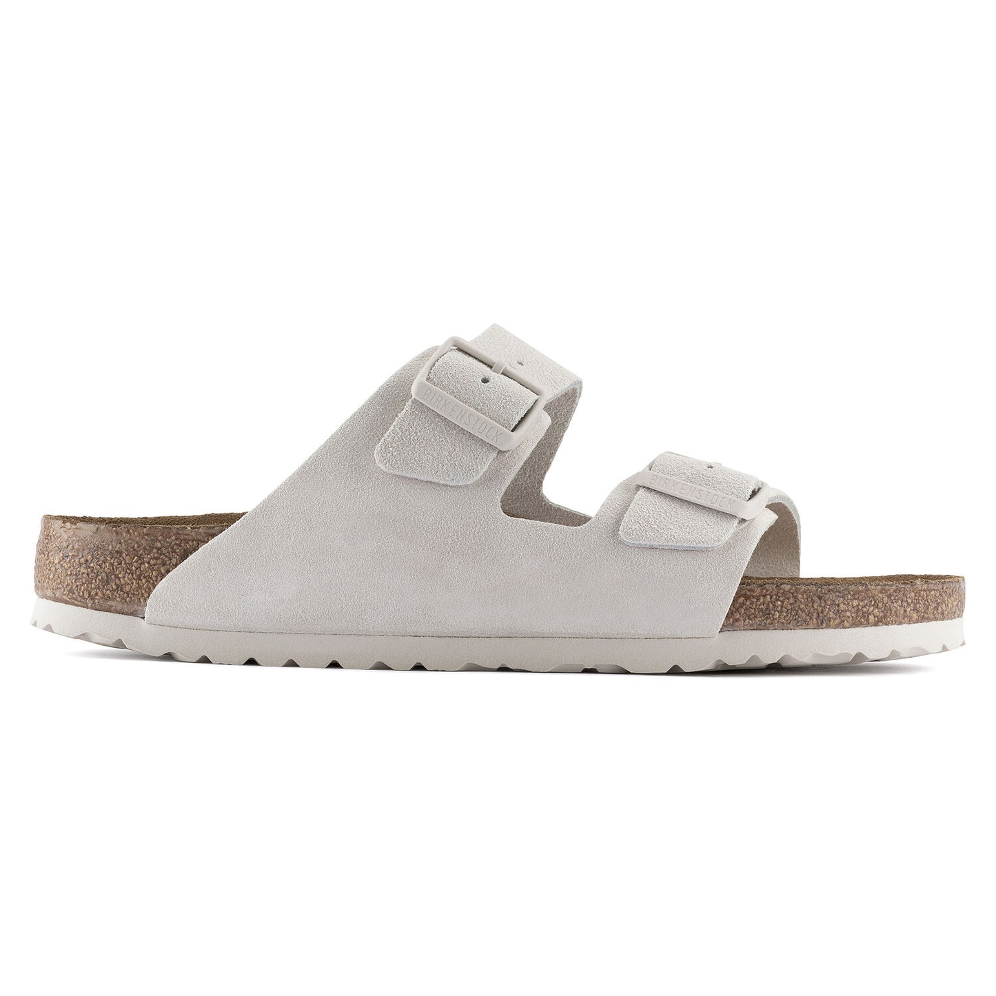 BIRKENSTOCK | SANDALIAS MUJER | ARIZONA SUEDE LEATHER ANTIQUE WHITE | GRIS