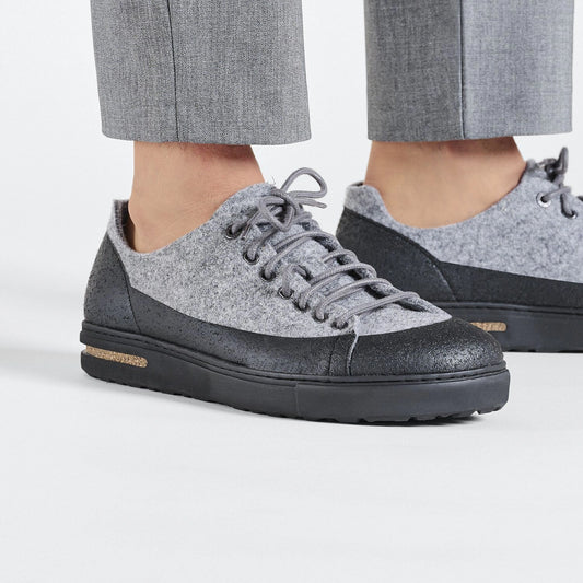 BIRKENSTOCK | BASKETS FEMME | BEND LOW DIP FEUTRE/TEXTILE GRIS GALETS | GRIS