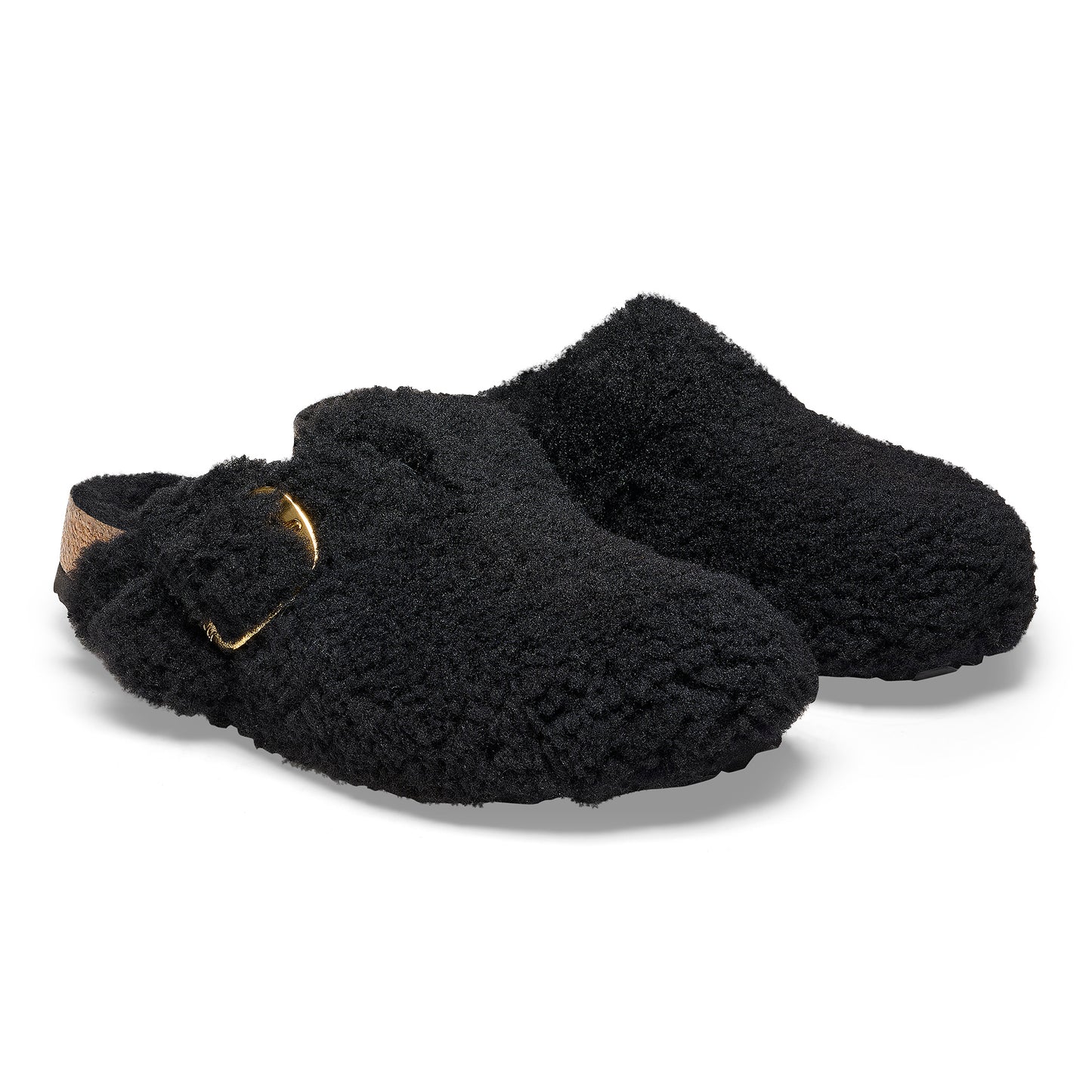 BIRKENSTOCK | SANDALIAS MUJER | BOSTON BIG BUCKLE SHEARLING | NEGRO | M MEDIUM
