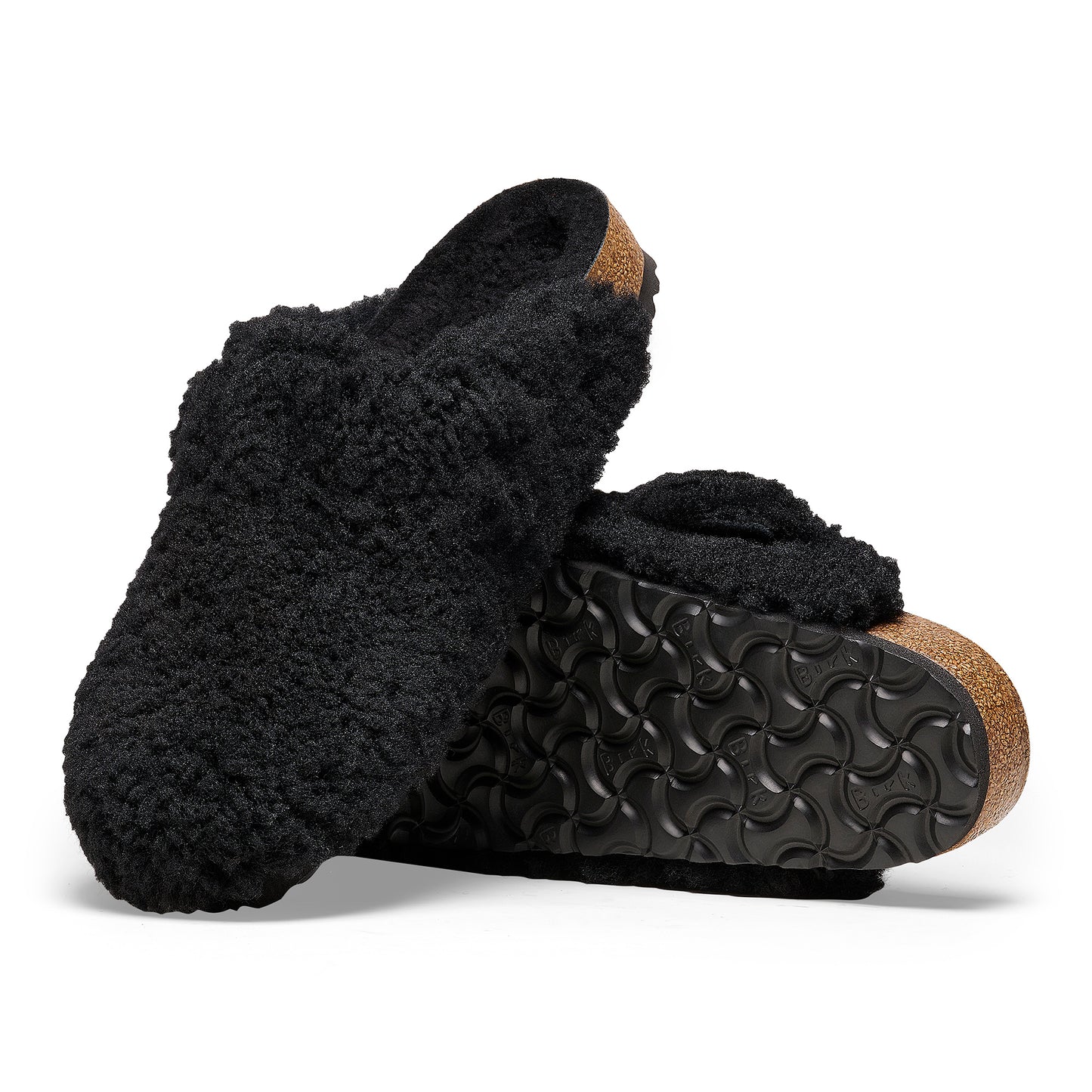 BIRKENSTOCK | SANDALIAS MUJER | BOSTON BIG BUCKLE SHEARLING | NEGRO | M MEDIUM