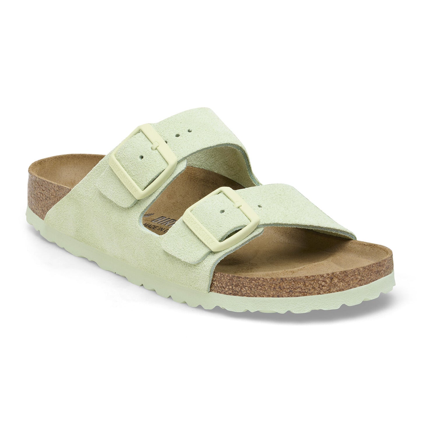 BIRKENSTOCK | SANDALIAS MUJER | ARIZONA SUEDE LEATHER FADED LIME | VERDE