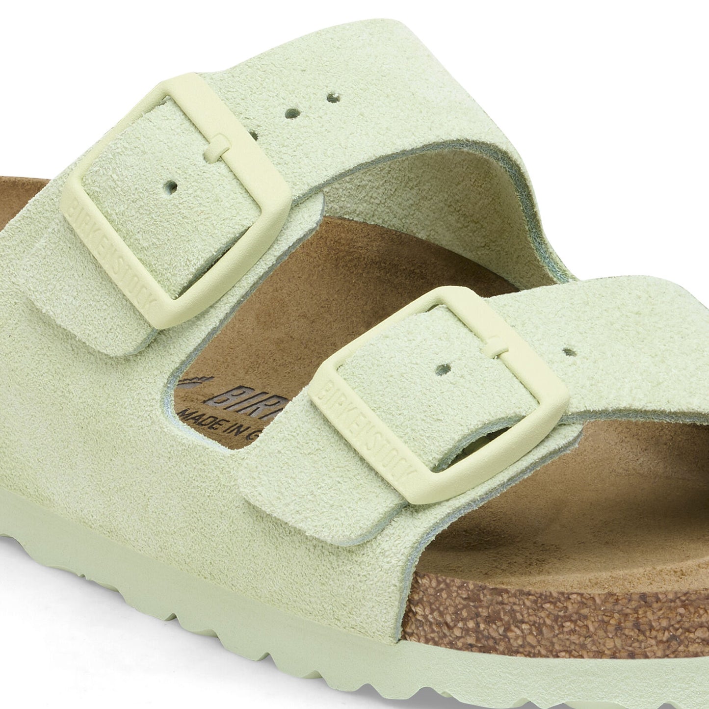 BIRKENSTOCK | SANDALIAS MUJER | ARIZONA SUEDE LEATHER FADED LIME | VERDE