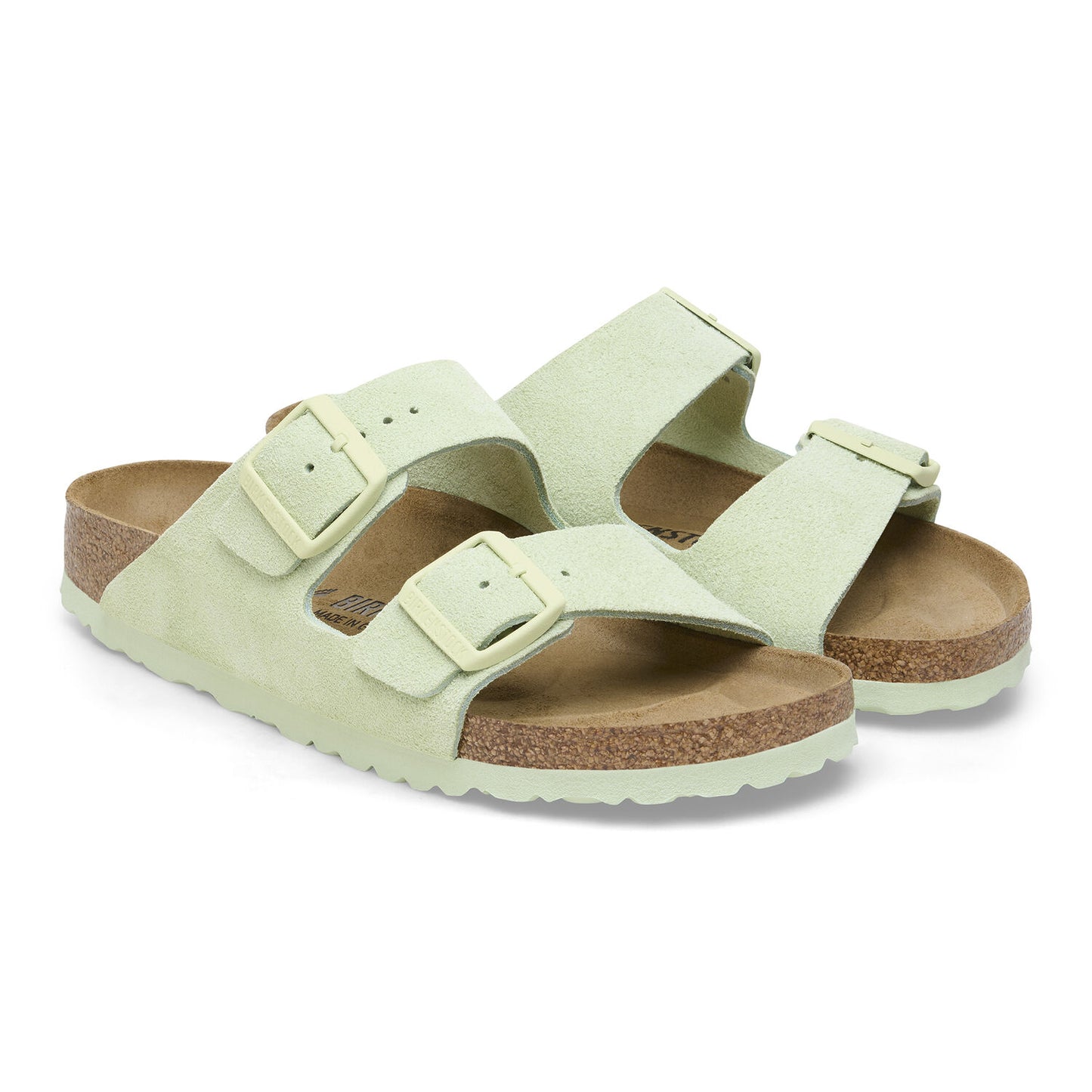 BIRKENSTOCK | SANDALIAS MUJER | ARIZONA SUEDE LEATHER FADED LIME | VERDE