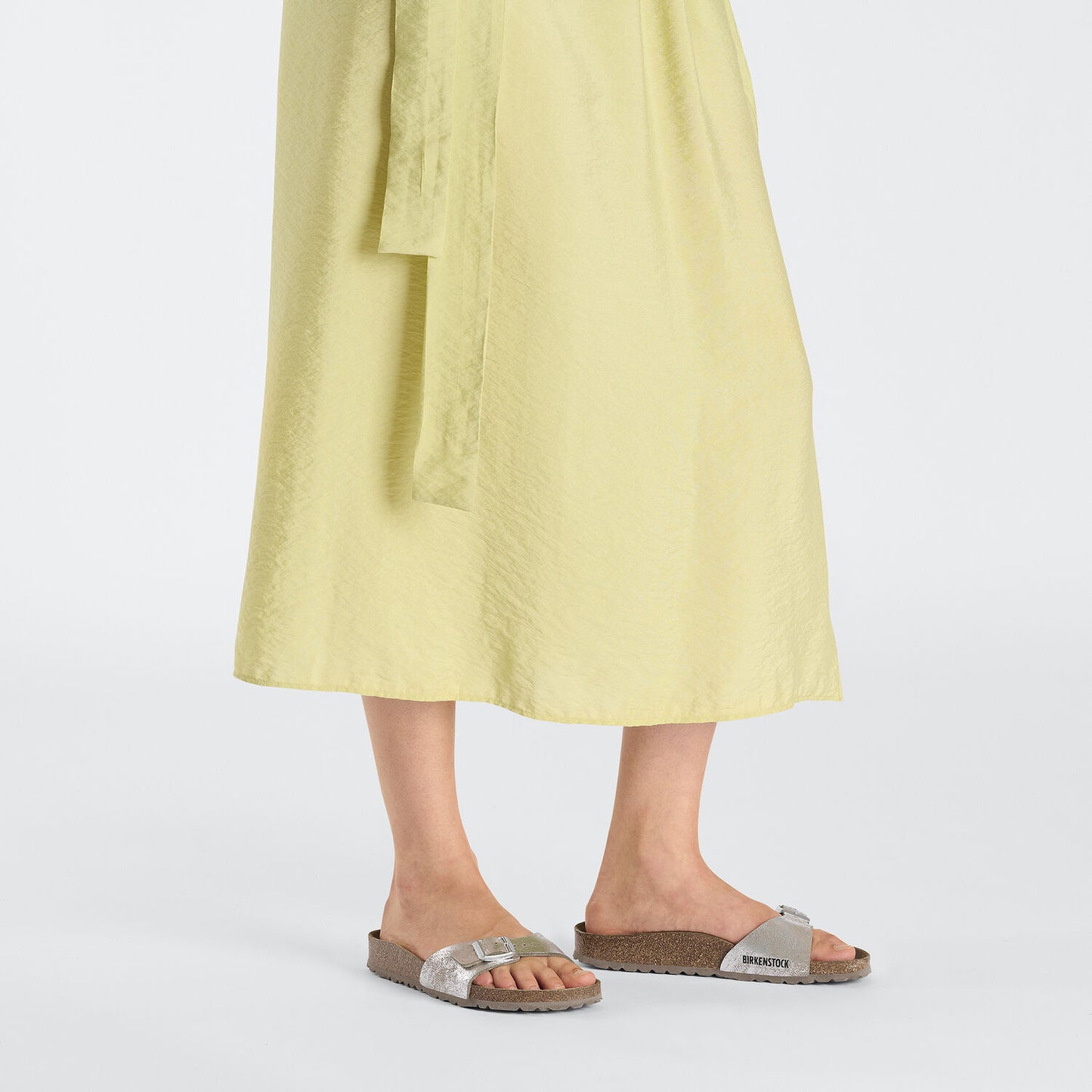BIRKENSTOCK | SANDALIAS MUJER | MADRID BS SYNTHETICS SYN WASHED METALLIC SILVER | PLATEADO