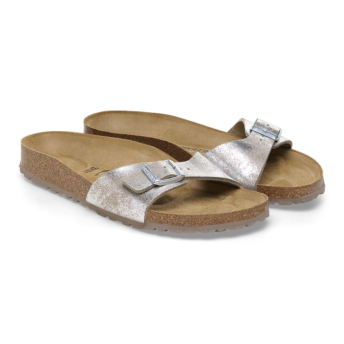 BIRKENSTOCK | SANDALIAS MUJER | MADRID BS SYNTHETICS SYN WASHED METALLIC SILVER | PLATEADO