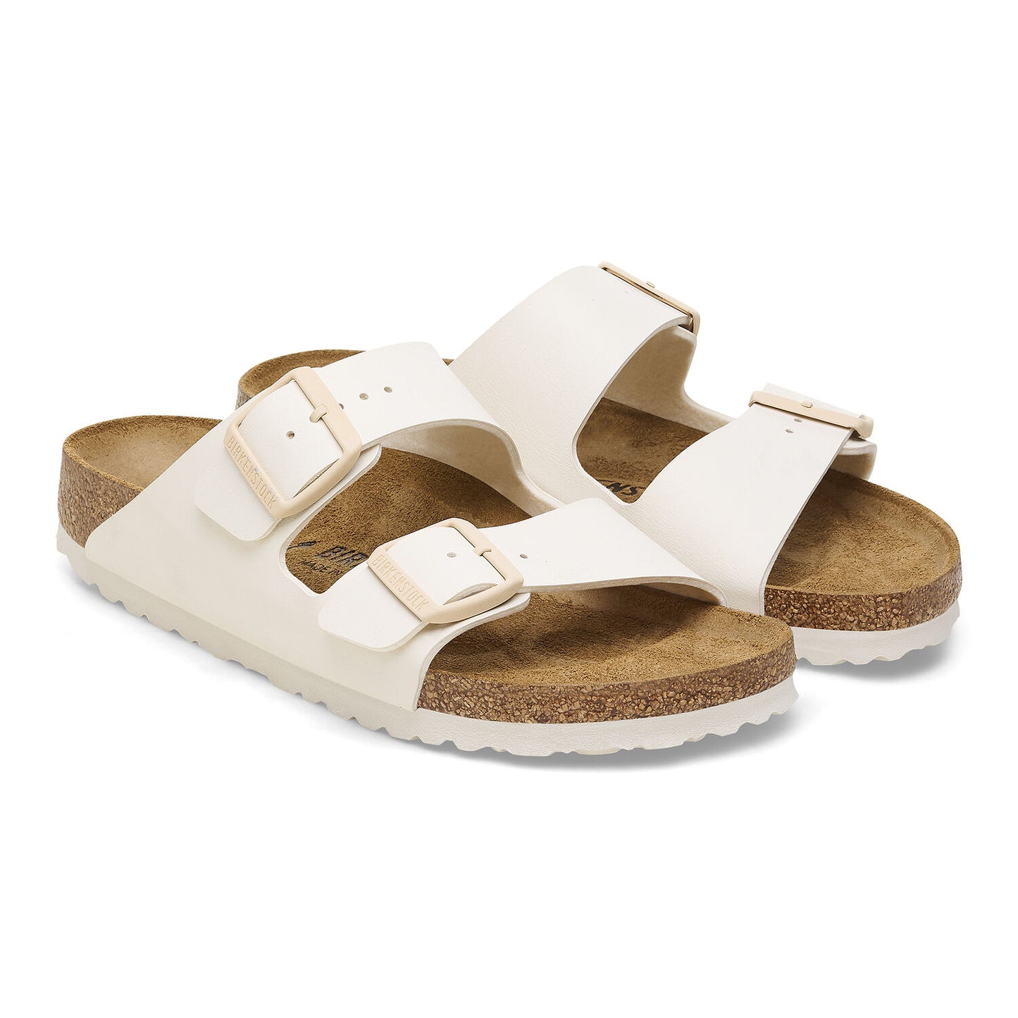 BIRKENSTOCK | SANDALES UNISEXES | ARIZONA BIRKO FLOWER COQUILLE D'ŒUF | BEIGE