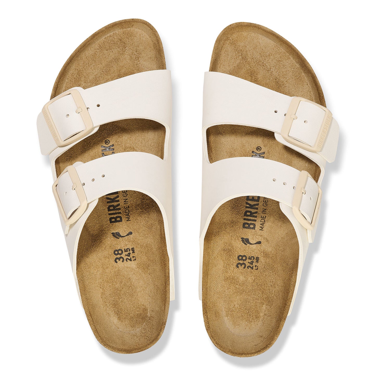 BIRKENSTOCK | SANDALES UNISEXES | ARIZONA BIRKO FLOWER COQUILLE D'ŒUF | BEIGE