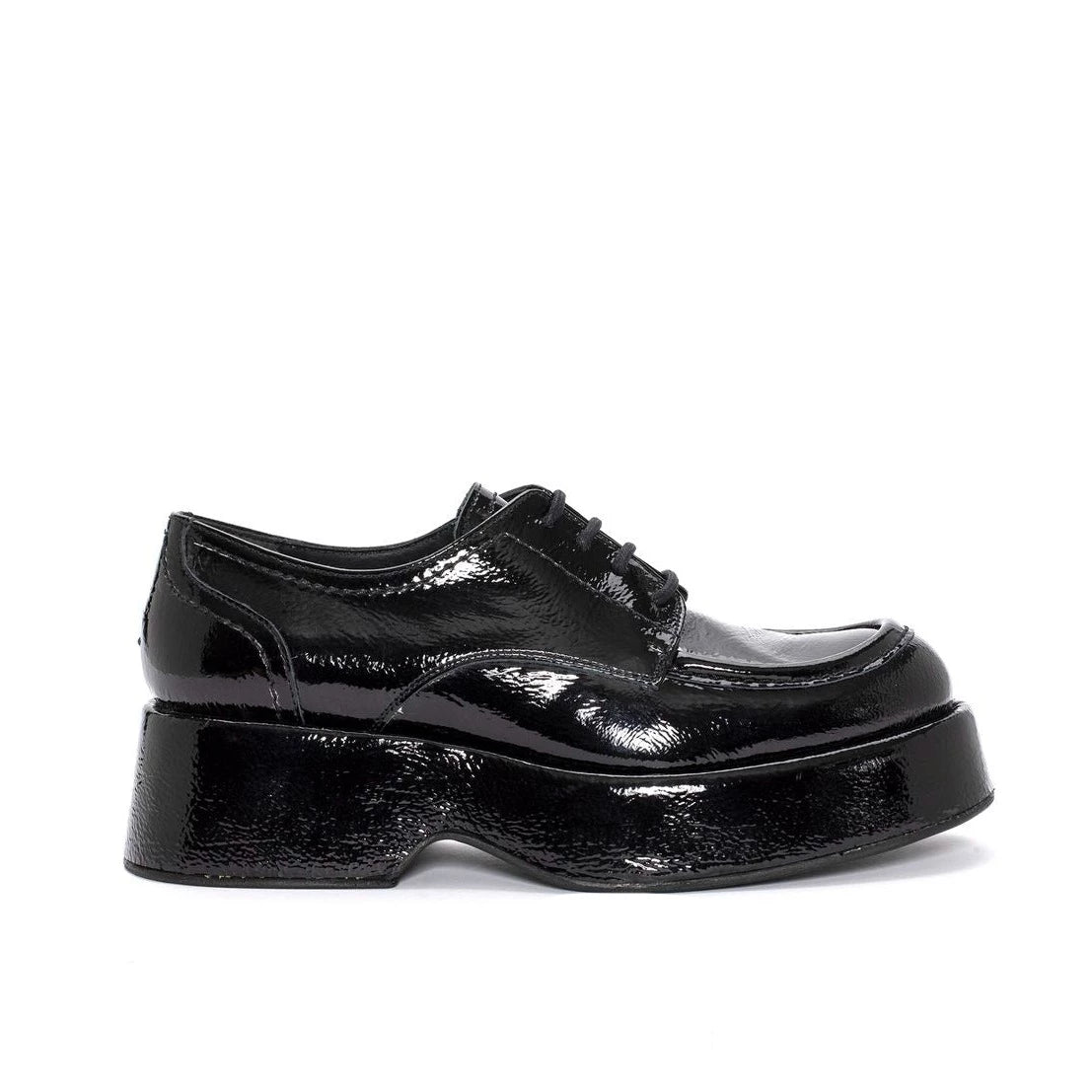 PONS QUINTANA | CHAUSSURES DERBY FEMME | FLIPPER LC EN CUIR NAPA NOIR | NOIR