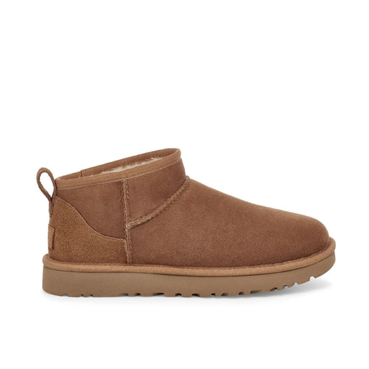 UGG | Dames enkellaarsjes | Classic Ultra Mini Kastanje | Bruin | CHE