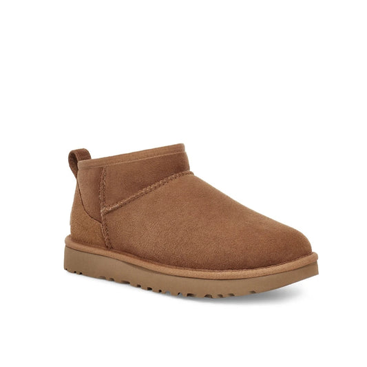 UGG | Dames enkellaarsjes | Classic Ultra Mini Kastanje | Bruin | CHE