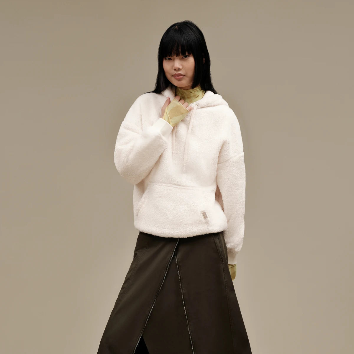 UGG | WOMEN SWEATER | LOYRA SHERPA HOODIE CREAM | BEIGE