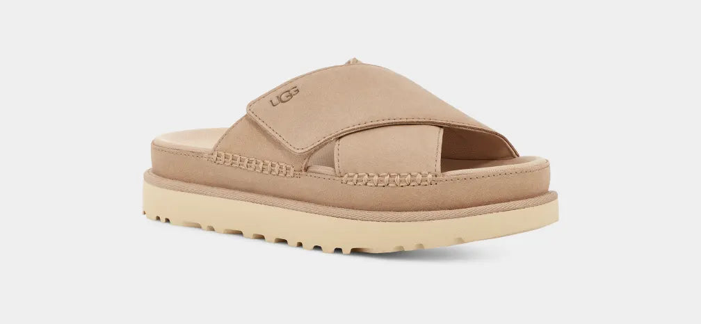 UGG | SANDALES FEMME | W GOLDENSTAR CROSS SLIDE DRIFTWOOD | BEIGE