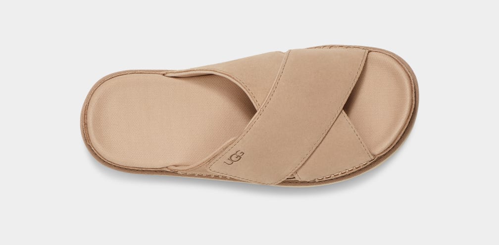 UGG | SANDALES FEMME | W GOLDENSTAR CROSS SLIDE DRIFTWOOD | BEIGE