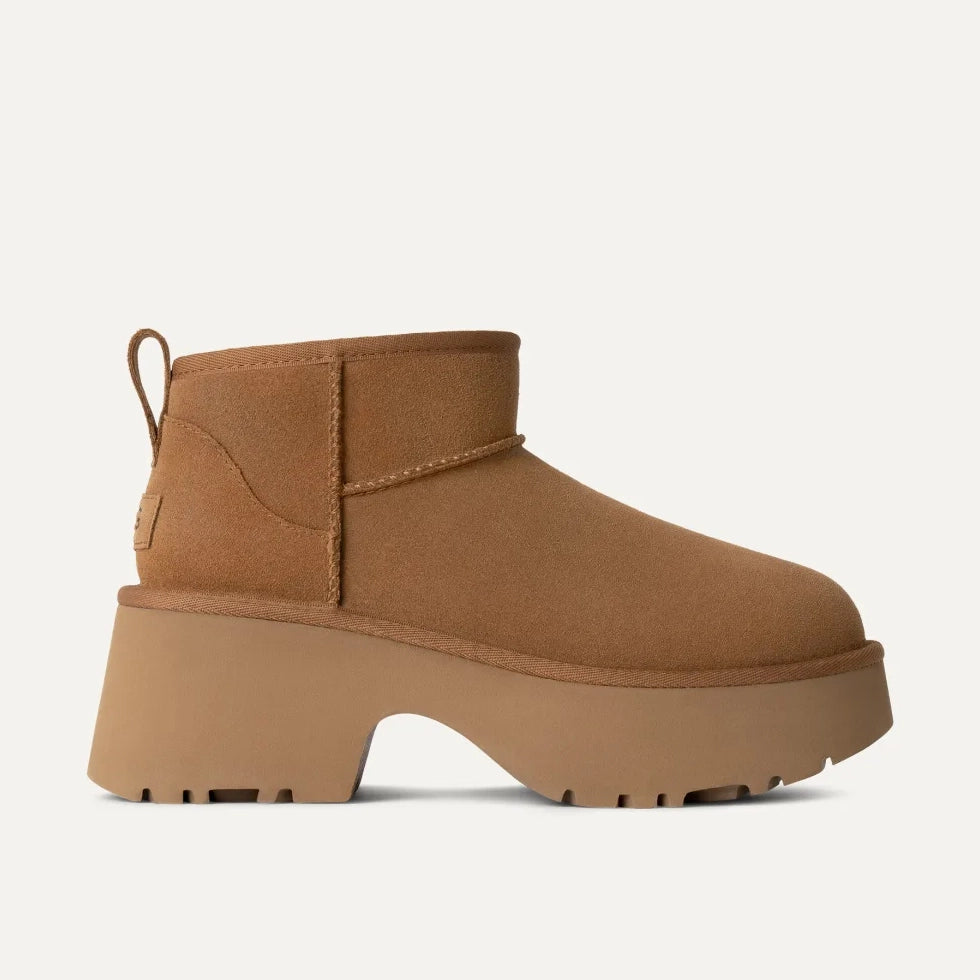UGG | Damen Stiefeletten | Classic Ultra Mini New Heights Kastanie | Braun