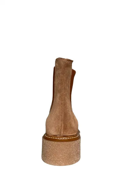 WEEKEND BY PEDRO MIRALLES | BOTINES | MUJER | VELOUR CAMEL | BEIGE