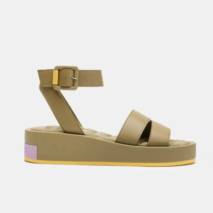 HOFF | Damensandalen | Khaki Town Riemchensandale