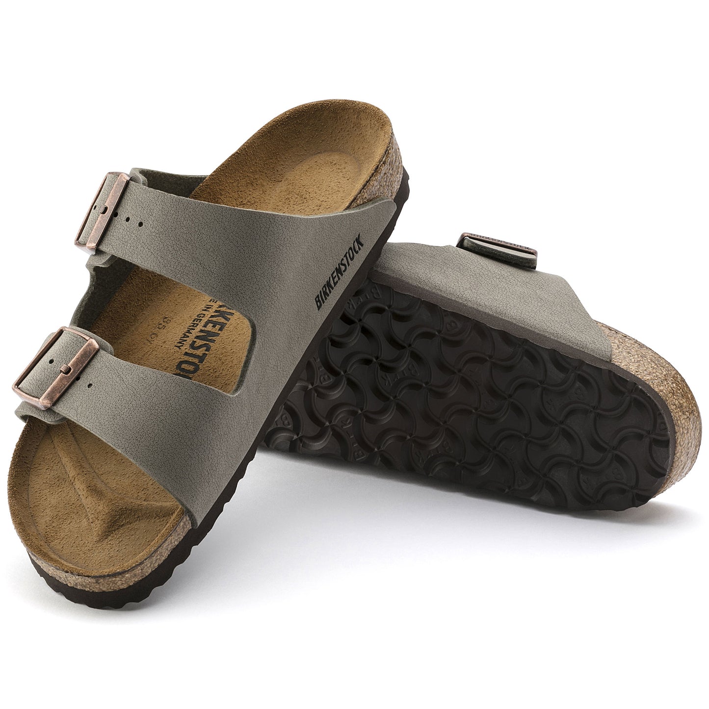 BIRKENSTOCK | UNISEX SANDALS | ARIZONA BFBC STONE 00972 | GRAY | N REGULAR