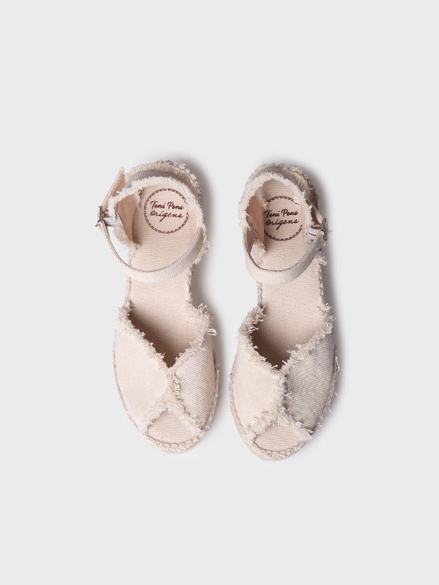 TONI PONS | ESPADRILLES POUR FEMMES | ISAURA CRU | BEIGE