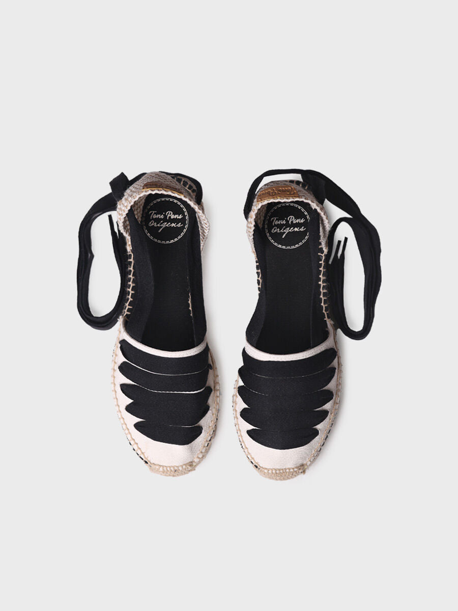 TONI PONS | ESPADRILLES FEMME | GAVET CU NOIR | NOIR