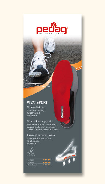 PÉDAG | SEMELLES UNISEXE | VIVA SPORT | ROUGE