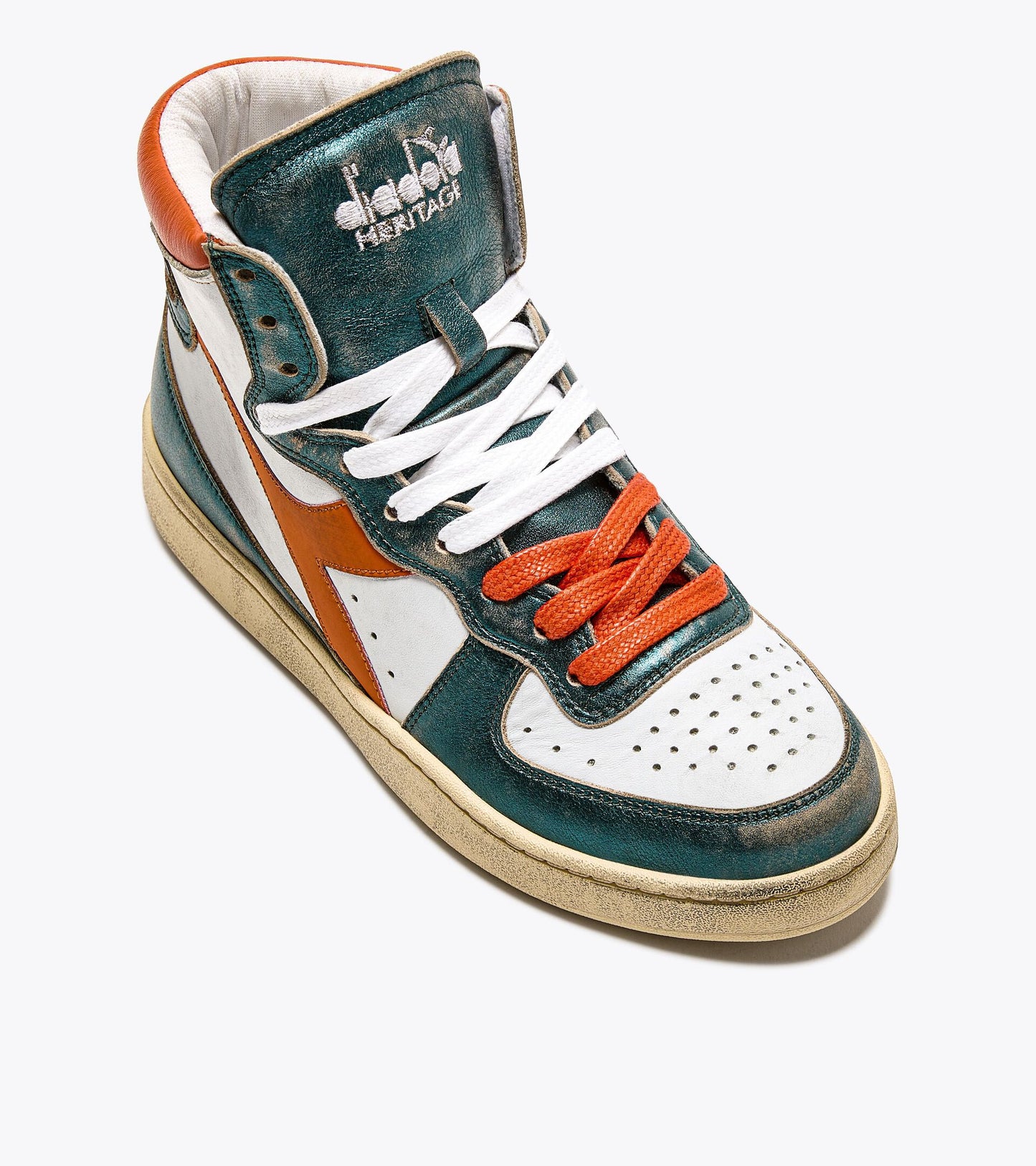 DIADORA | DAMEN-SNEAKERS | M BASKET MET MIX USED WEISS/TR ORANGE | WEISS