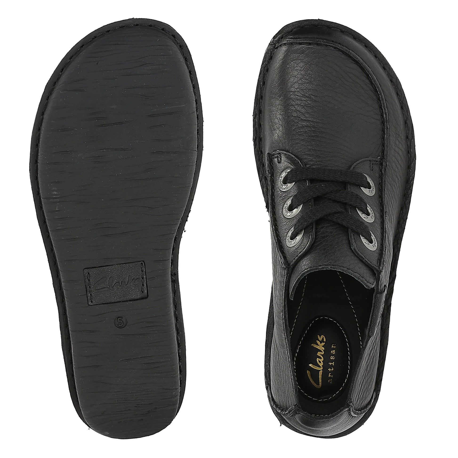 Zapatos Casual De La Marca Clarks  Para Mujer Modelo Funny Dream Black Leather En Color Negro