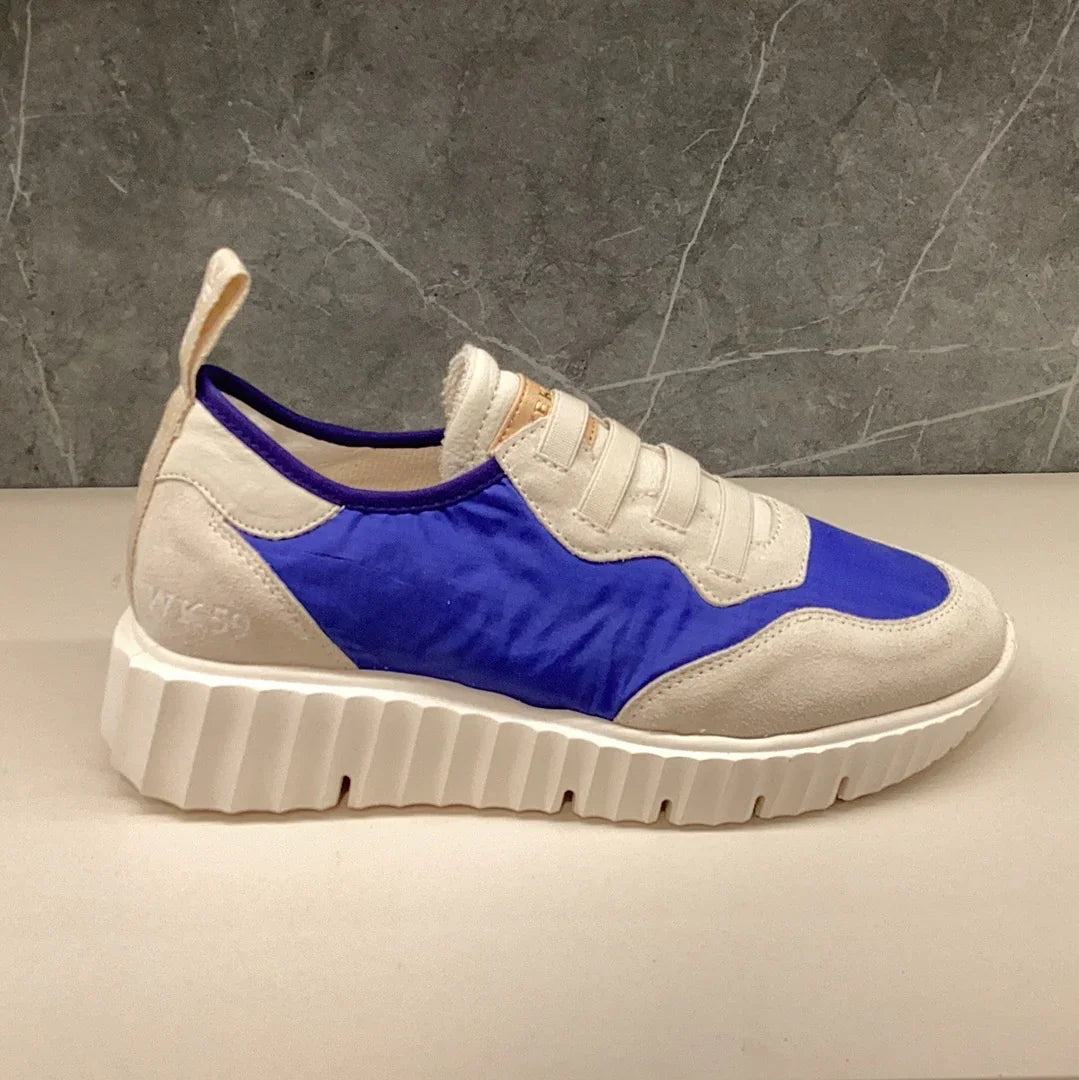 PEDRO MIRALLES | DAMEN-SNEAKERS | CONCORDIA 11080 RIPSTOP FRANCE VELOUR OFF | BLAU