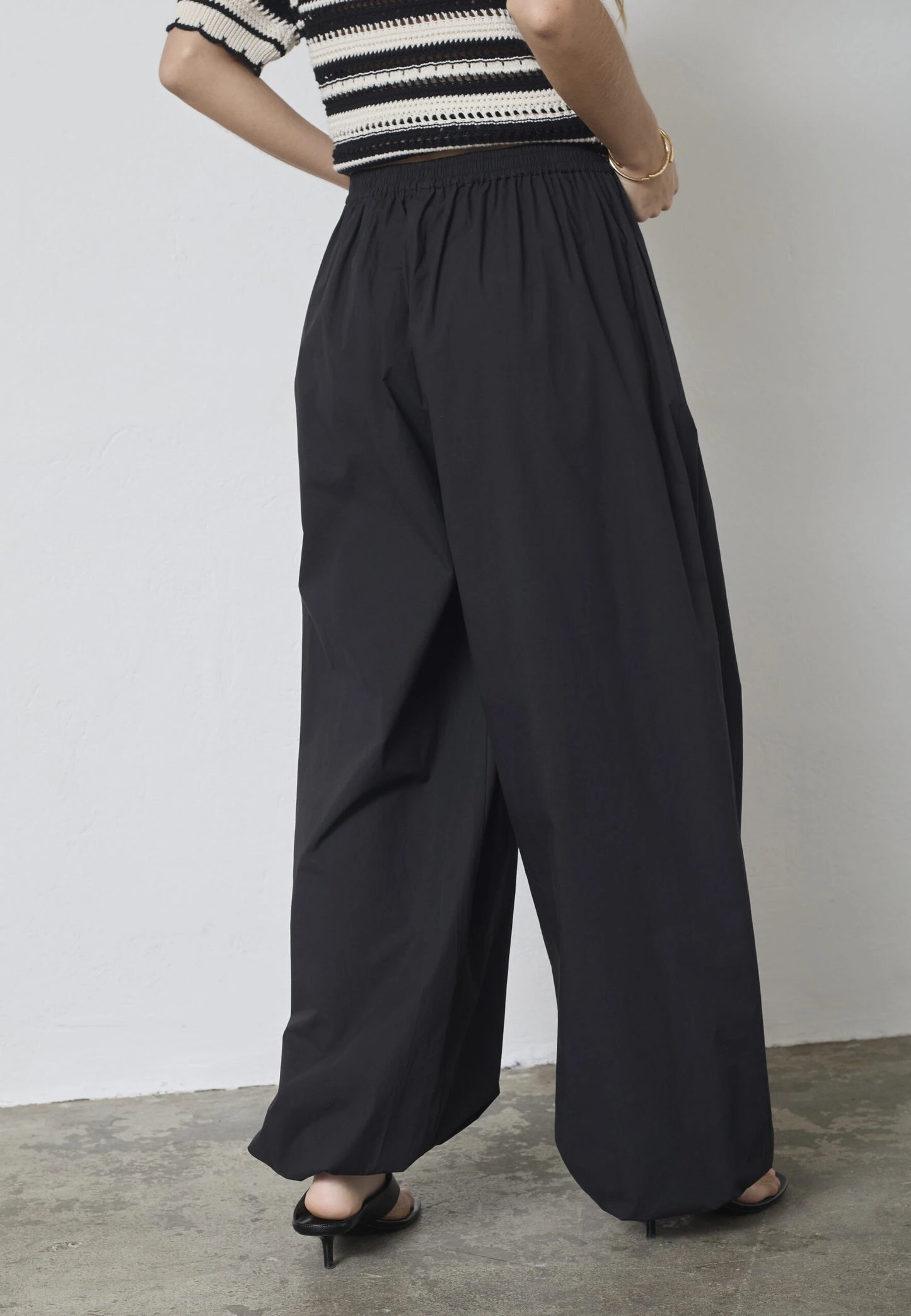 COCOUTURE | PANTALONES | MUJER | JUNECC BALLOON LL PANT BLACK | NEGRO