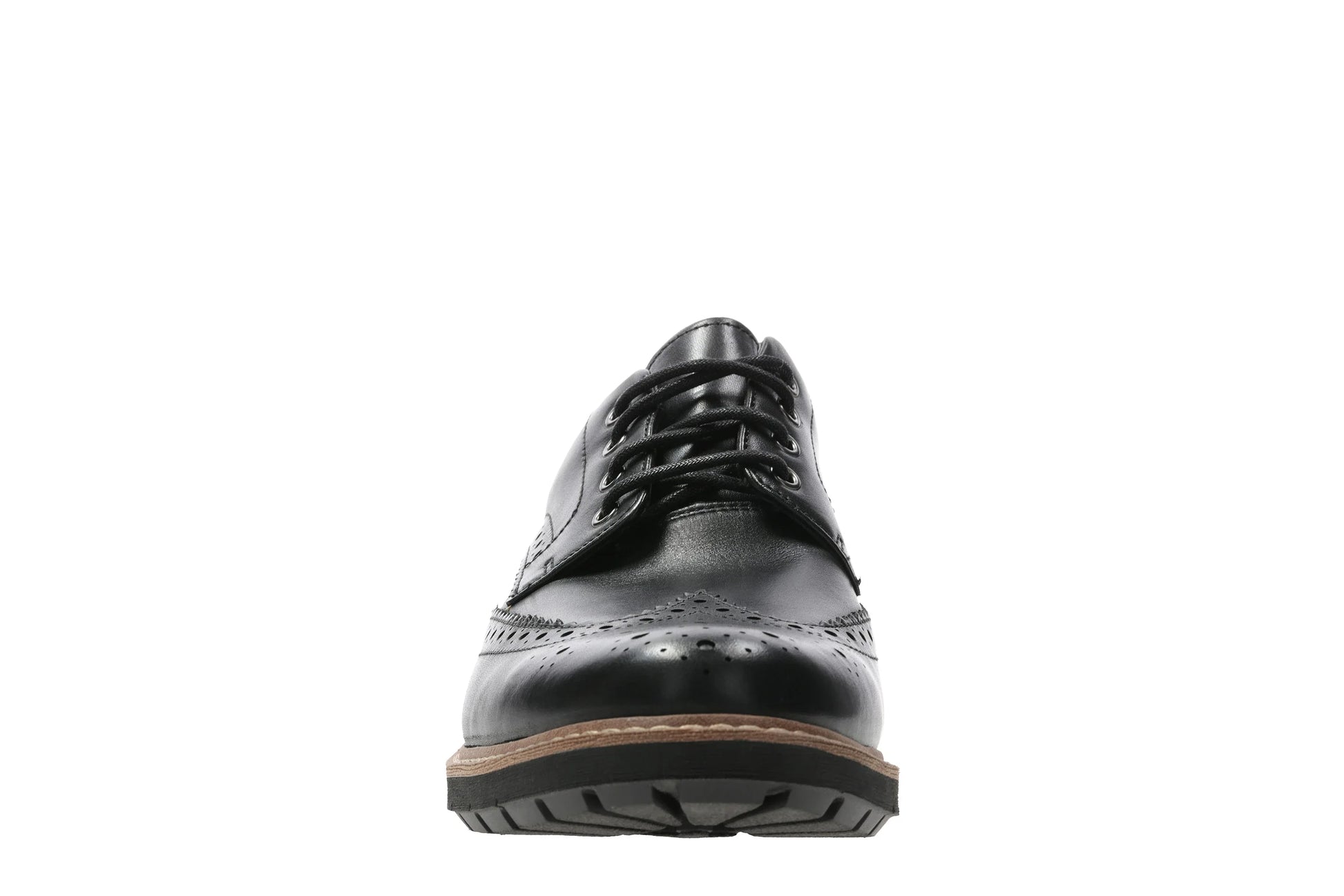 Чоловіче повсякденне взуття Clarks, Batcombe Wing Black Leather, чорне