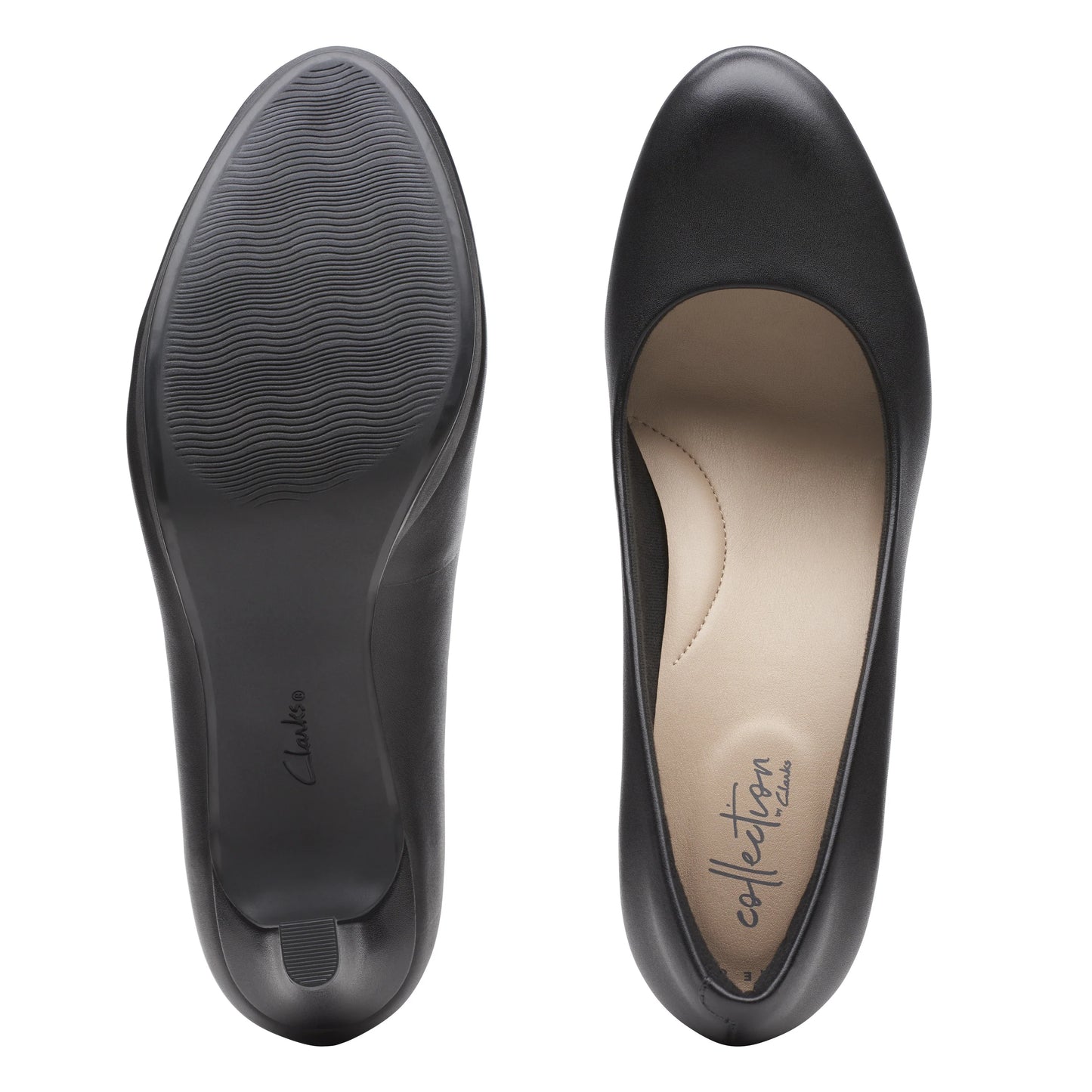 Zapatos De Vestir De La Marca Clarks Para Mujer Modelo Adriel Viola Black Leather En Color Negro