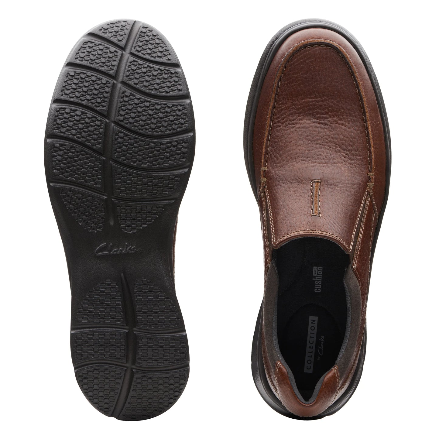 Zapatos Casual De La Marca Clarks Para Hombre Modelo Cotrell Free Tobacco Leather En Color Marrón