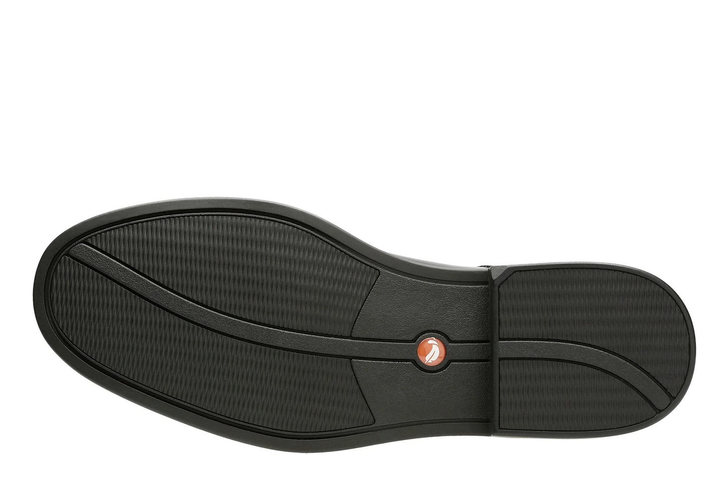 Chaussures habillées pour hommes de marque Clarks, modèle A Aldric Park en cuir noir en noir.