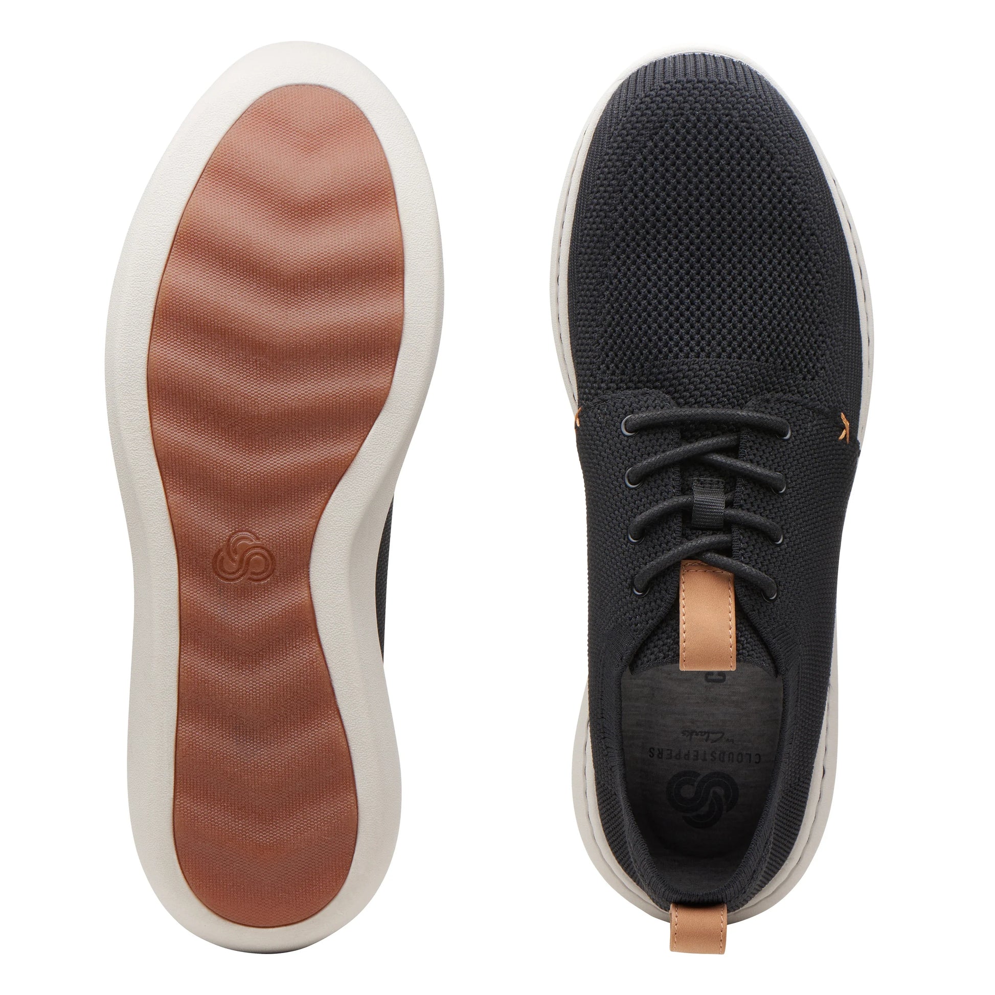 Półbuty męskie Clarks, model Step Urban Mix Black, w kolorze czarnym.