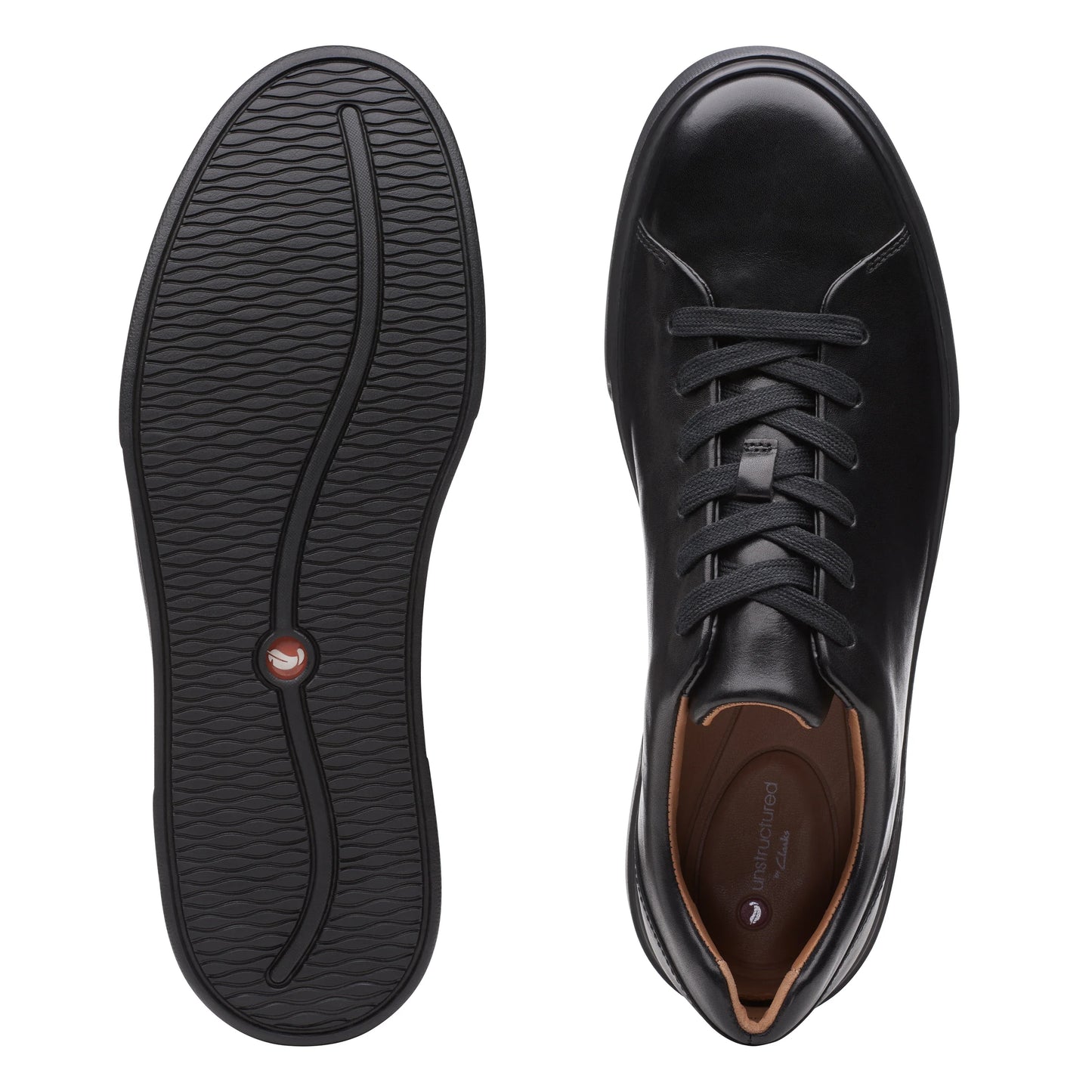 Chaussures de sport pour homme de la marque Clarks, modèle un costa lace black en noir.