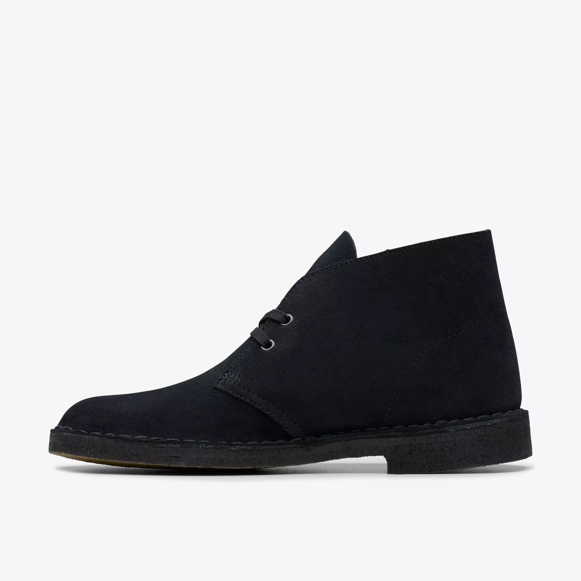 Botas De La Marca Clarks  Para Hombre Modelo Desert Boot Black Suede En Color Negro