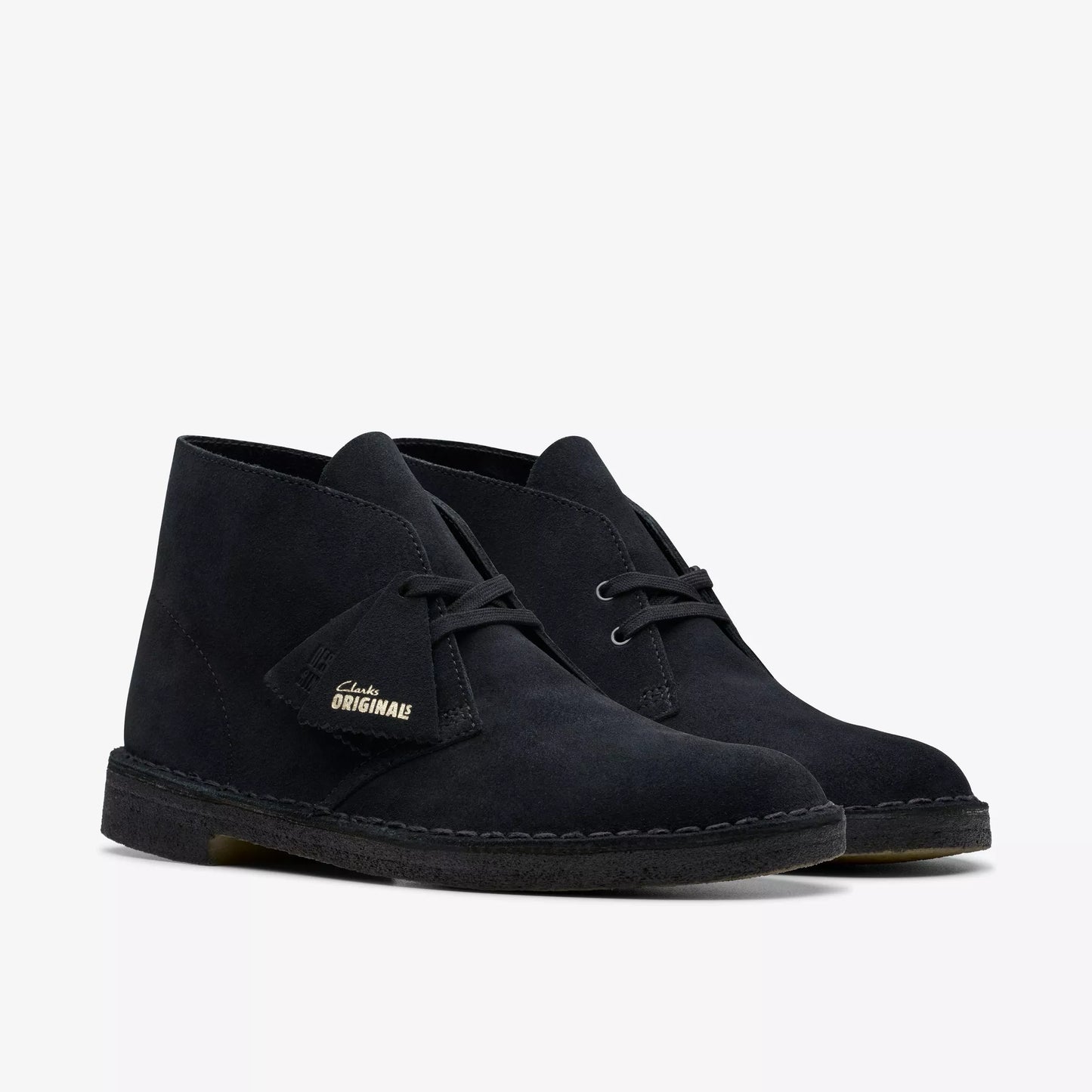 Botas De La Marca Clarks Para Hombre Modelo Desert Boot Black Suede En Color Negro