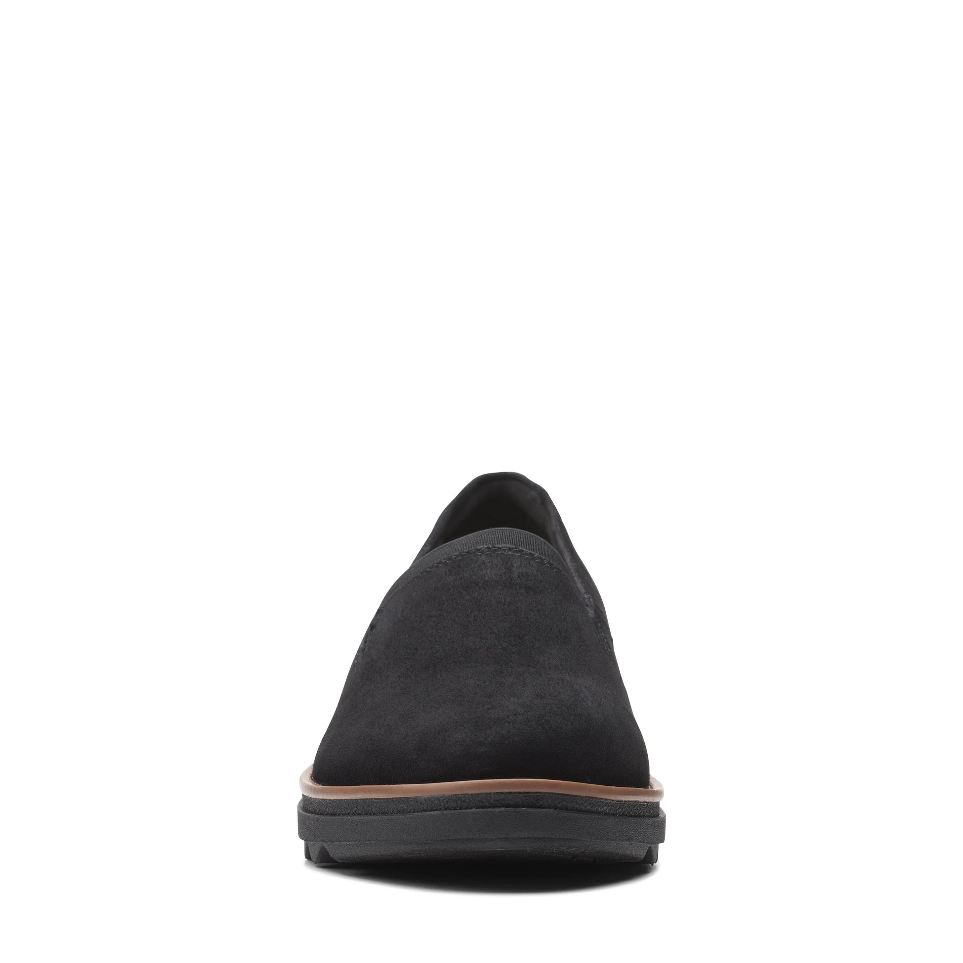 Clarks 女士休闲鞋,Sharon Dolly Black 款,黑色。