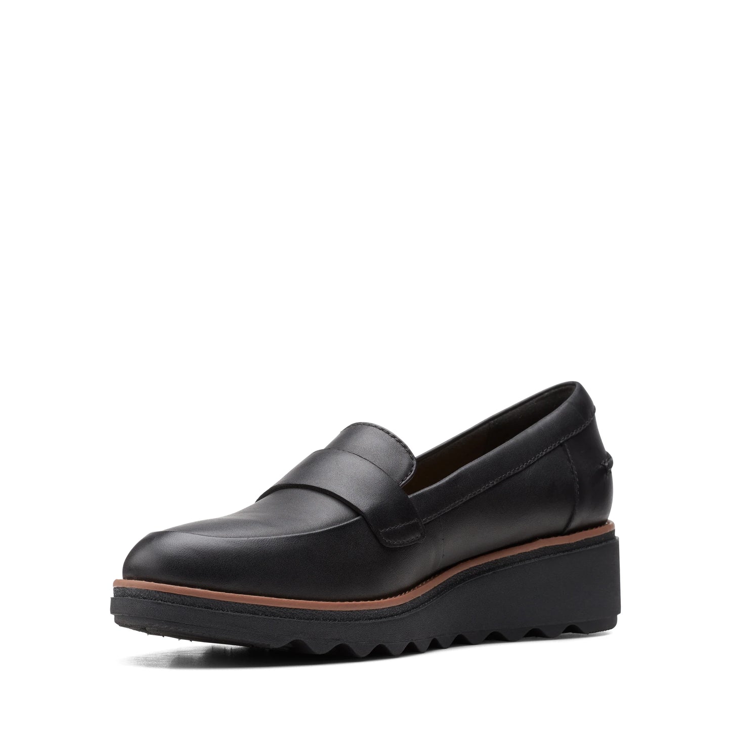 Mocasines De La Marca Clarks Para Mujer Modelo Sharon Gracie Black Soft En Color Negro